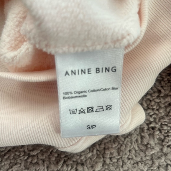 ANINE BING Jaci Sweatshirt Bing LA in Washed Pink - Picture 5 of 8